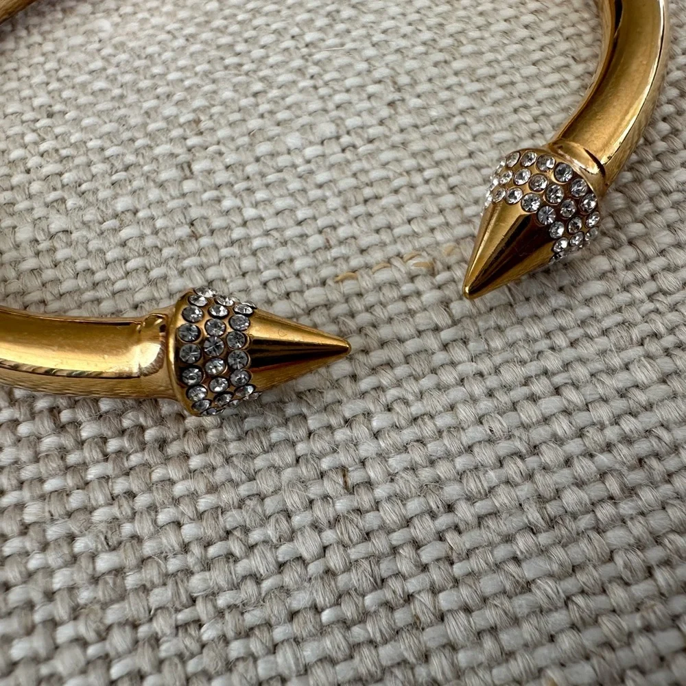 VITA FEDE Mini Titan Cuff Crystal Bracelet M Medium Gold - Picture 5 of 12